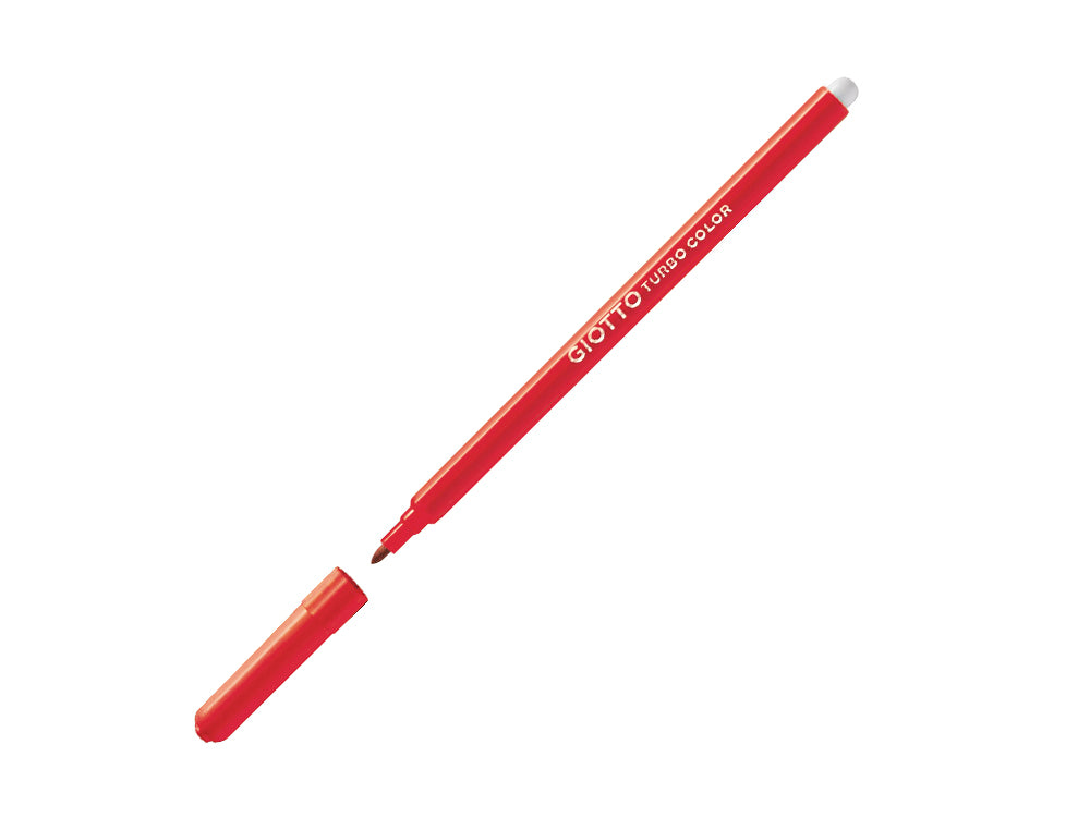 Rotulador giotto turbo color caja de 12 colores lavables con punta bloqueada