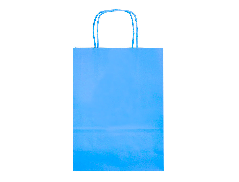 Bolsa papel q-connect celulosa xs con asa retorcida 180x240x80 mm