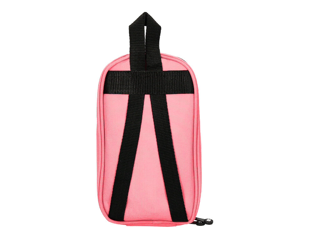 Estuche portatodo antartik forma de mochila con bolsillo y 4 departamentos 230x50x120 mm