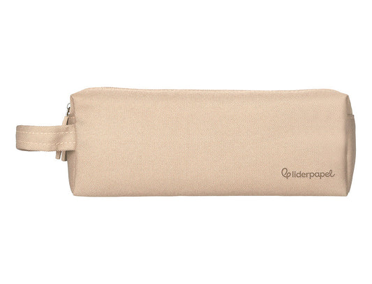 Estuche portatodo liderpapel classic rectangular con asa 2 cremalleras 210 x80mm 