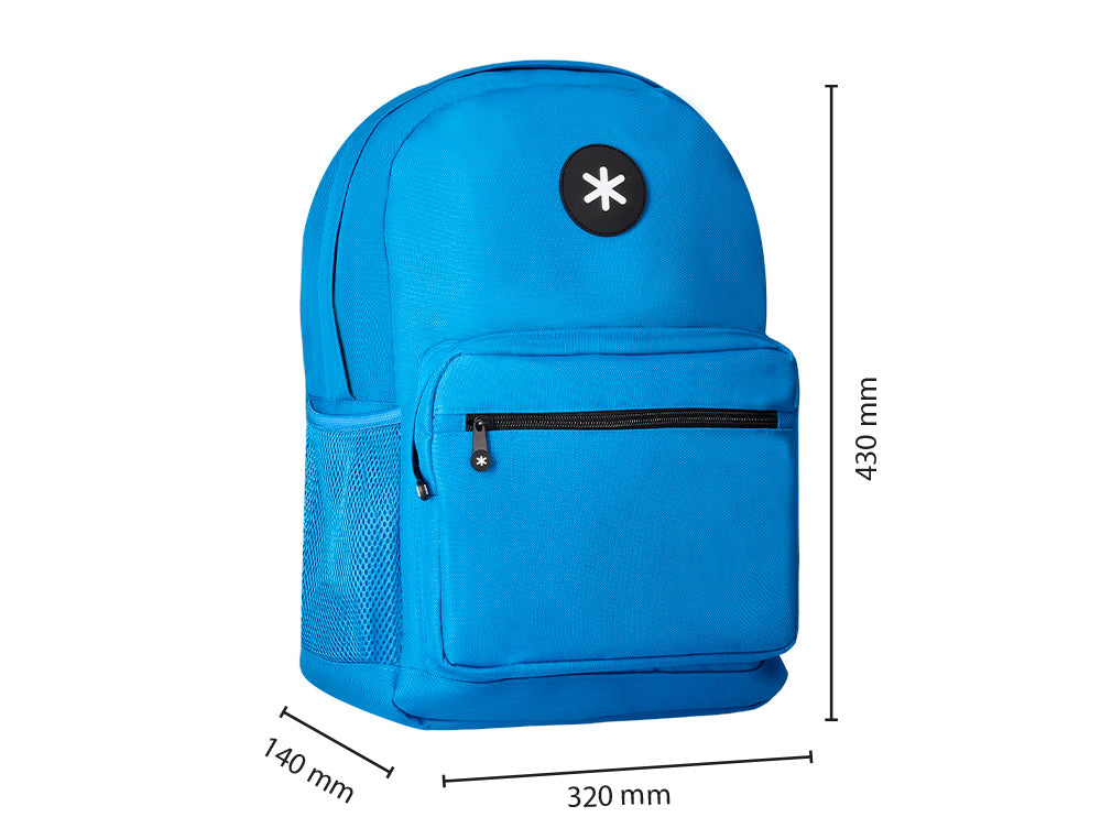 Mochila antartik con asa y bolsillo frontal con cremallera 320x140x430 mm