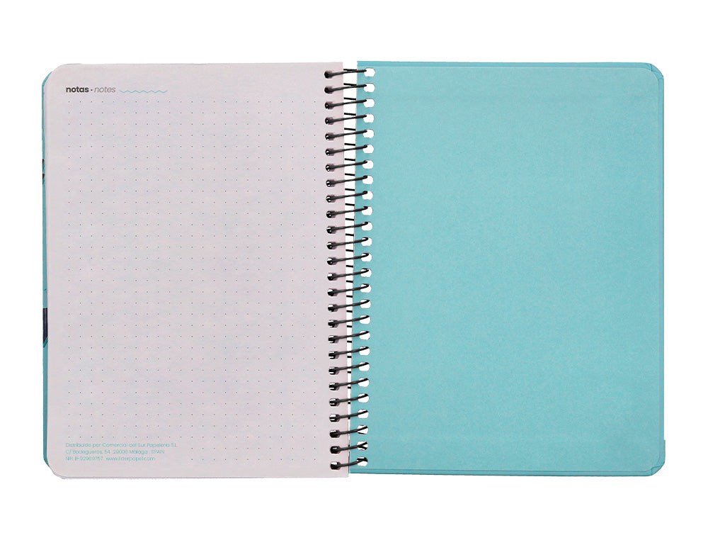 Agenda escolar liderpapel 25-26 espiral patterns triangulos semana vista a6 bilingüe papel fsc 80 gr