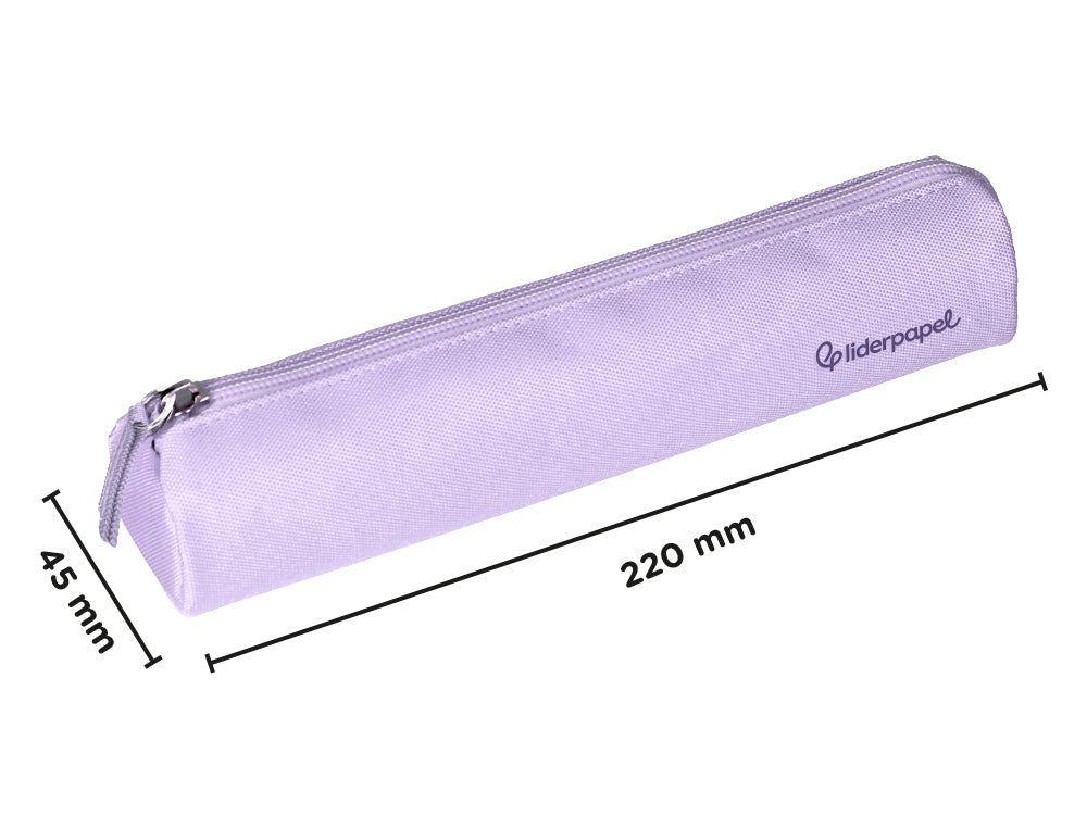 Estuche portatodo liderpapel slim cilindrico 220x45mm