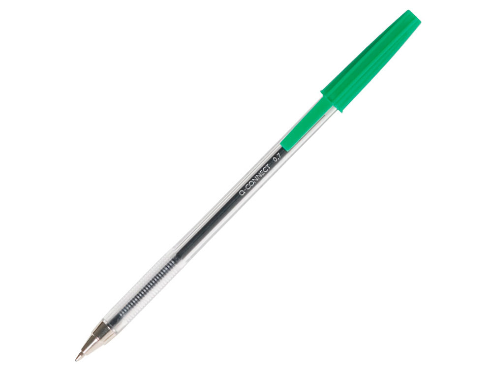 Boligrafo transparente q-connect  kf26039