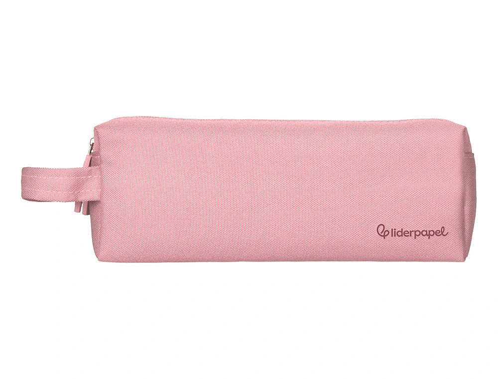 Estuche portatodo liderpapel classic rectangular con asa 2 cremalleras 210 x80mm 