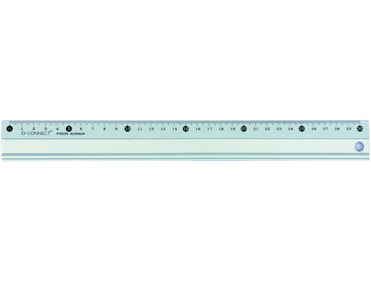 Regla q-connect metalica aluminio 30 cm