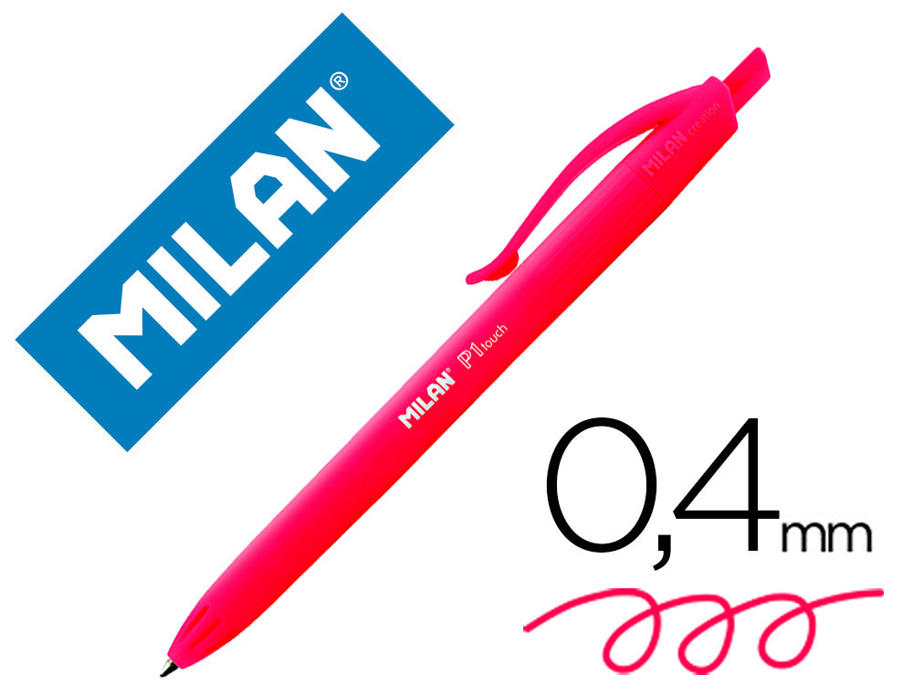 Boligrafo milan p1 retractil 1 mm touch