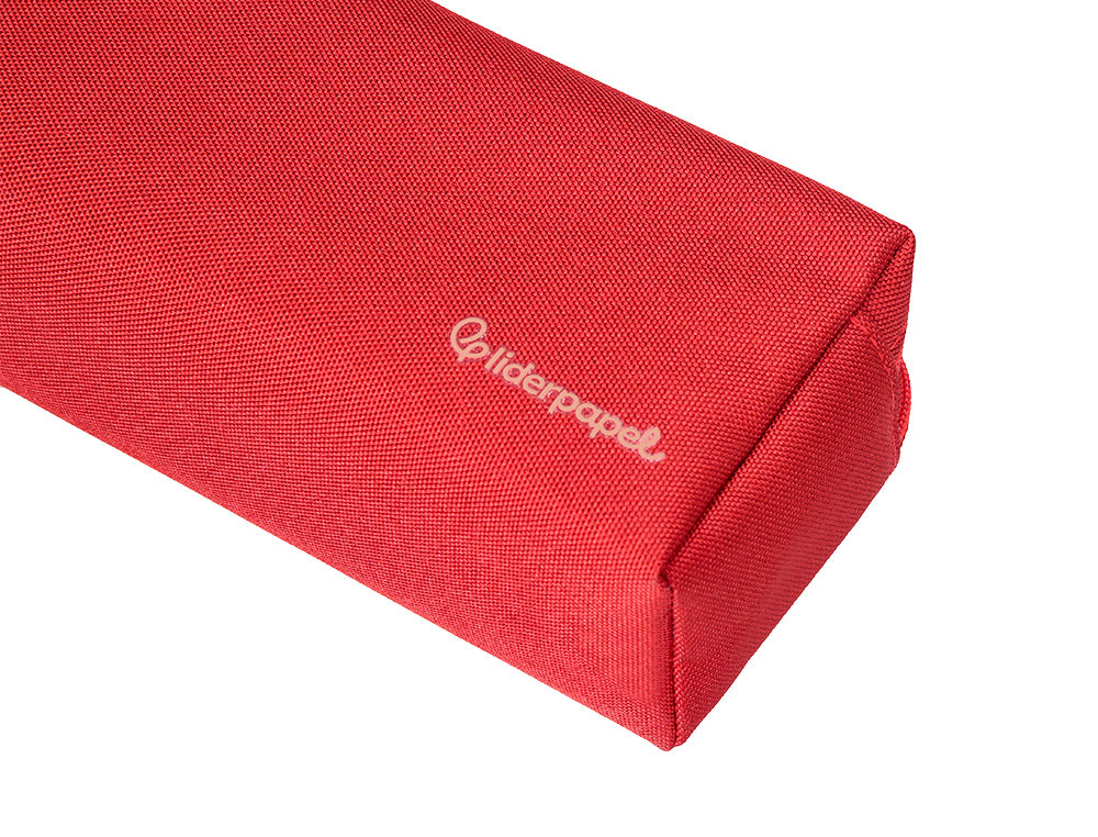 Estuche portatodo liderpapel classic rectangular con asa 2 cremalleras 210 x80mm 