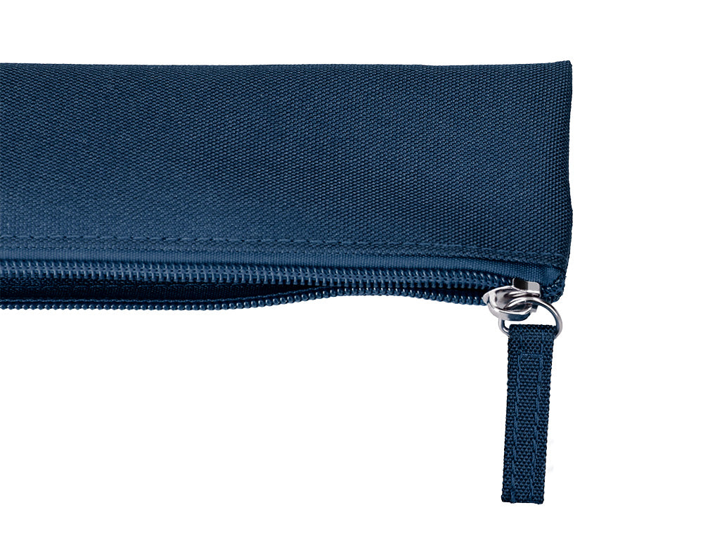 Estuche portatodo liderpapel plano estrecho una cremallera 200x60mm
