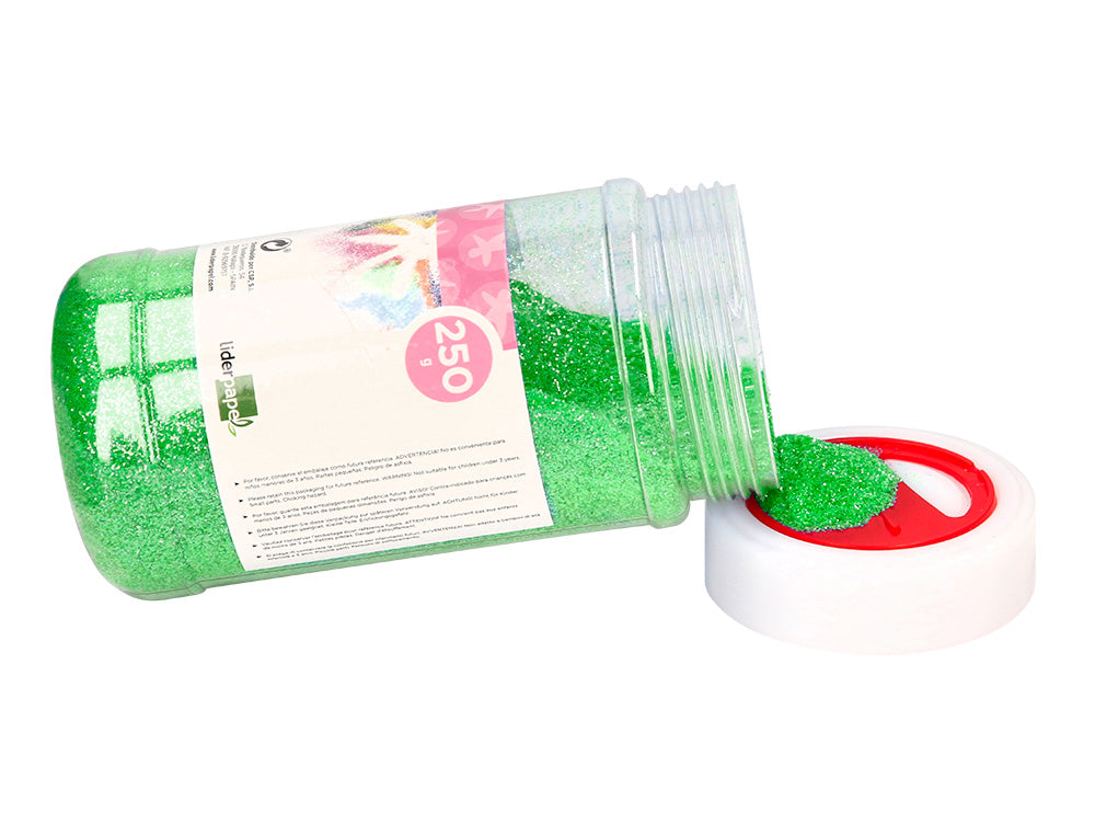 Purpurina liderpapel fantasia color metalico bote de 250 gr