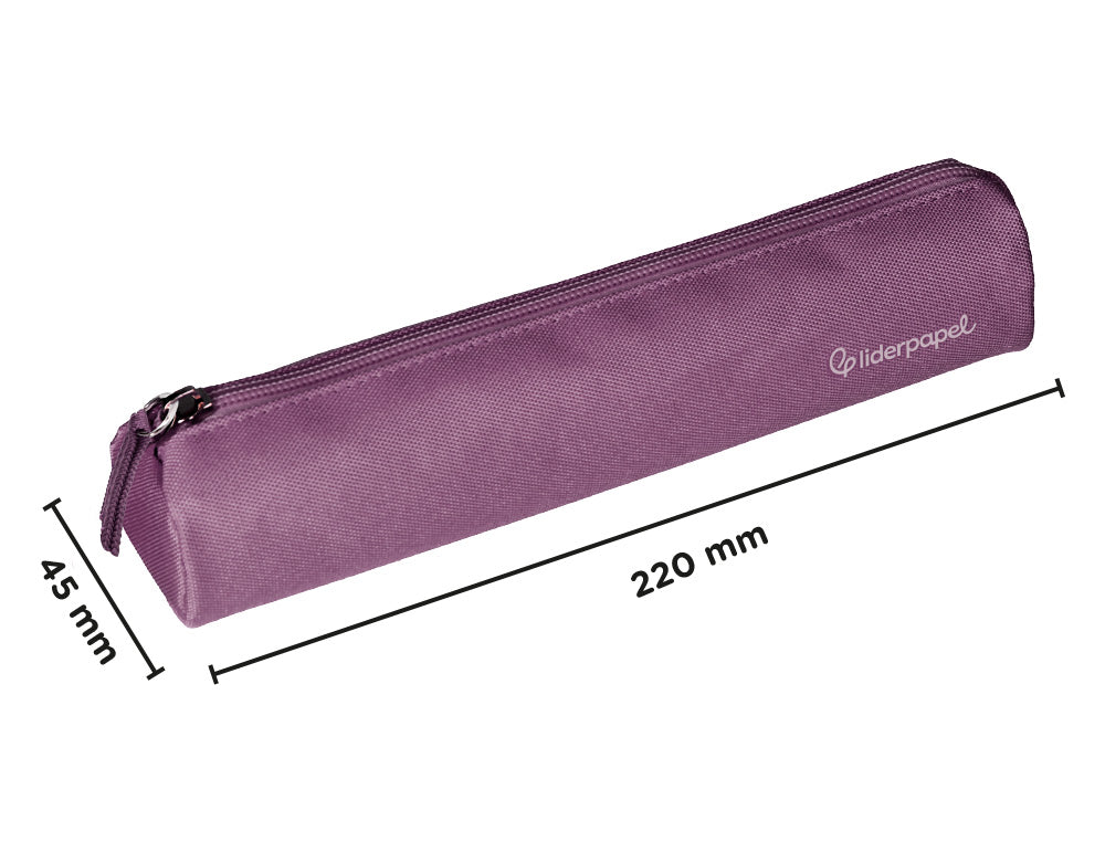 Estuche portatodo liderpapel slim cilindrico 220x45mm