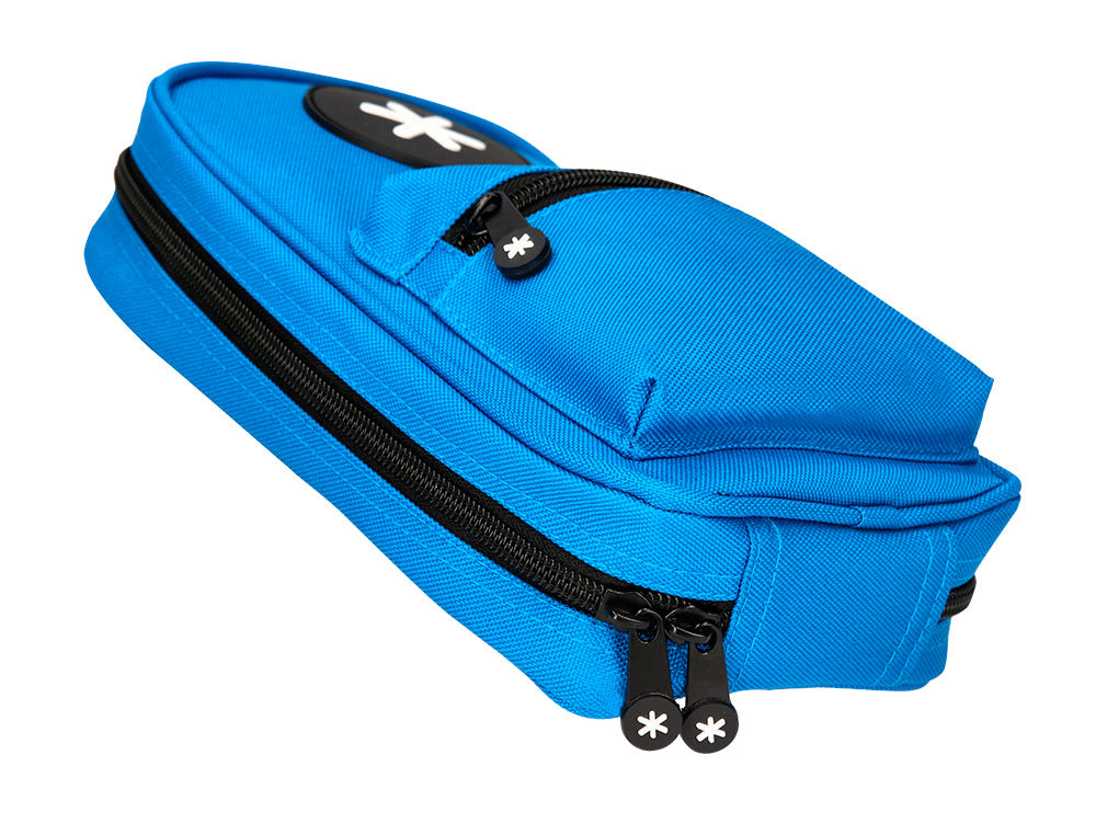 Estuche portatodo antartik forma de mochila con bolsillo y 4 departamentos 230x50x120 mm