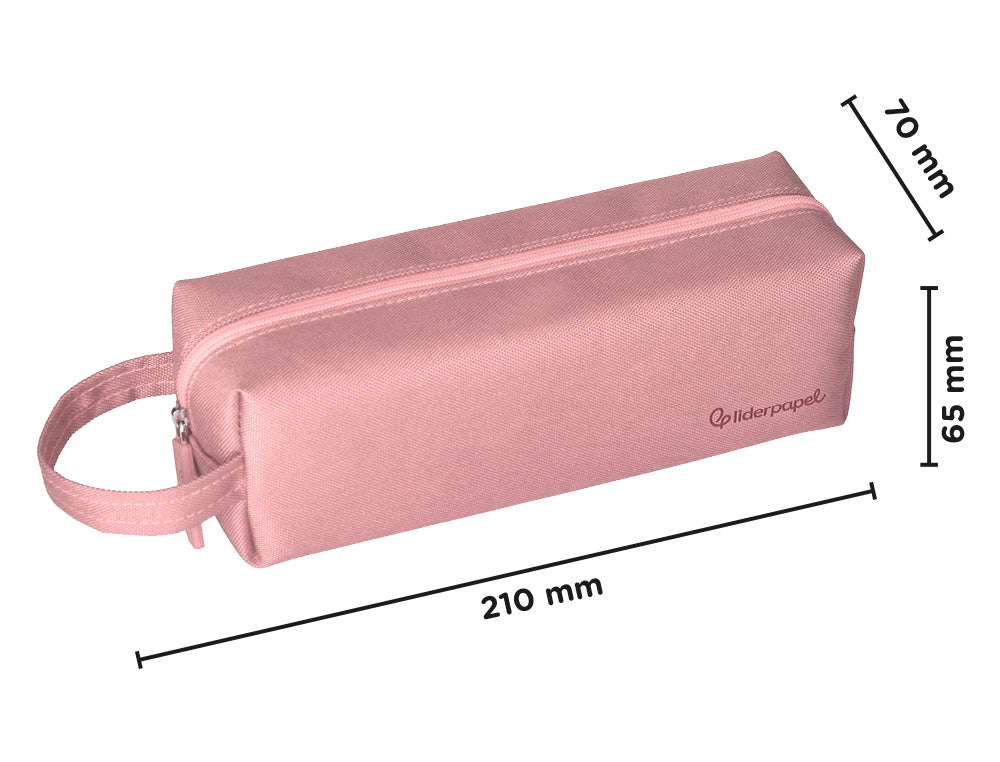 Estuche portatodo liderpapel classic rectangular con asa 210x70mm