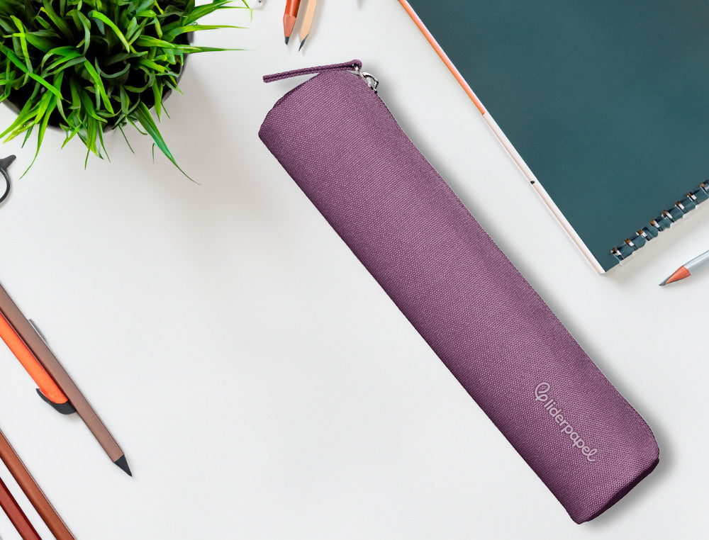 Estuche portatodo liderpapel slim cilindrico 220x45mm