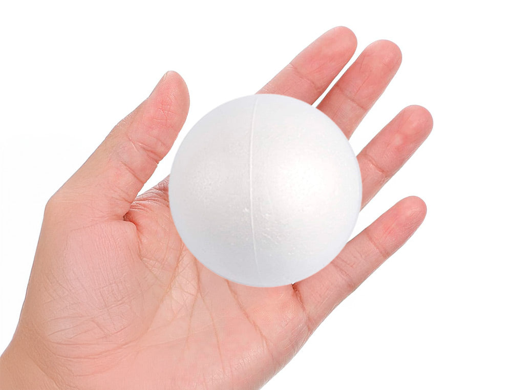 Figura de espuma blanca liderpapel bola de 7 cm bolsa con 6 unidades