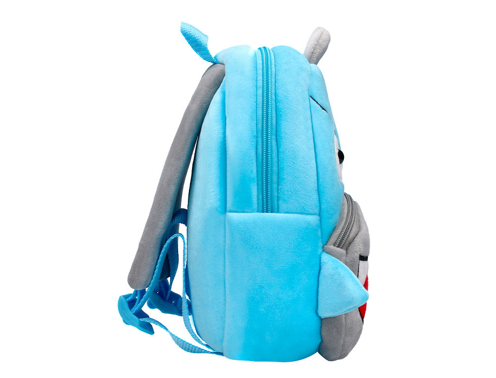 Mochila preescolar liderpapel peluche infantil tiburon 260x100x240 mm