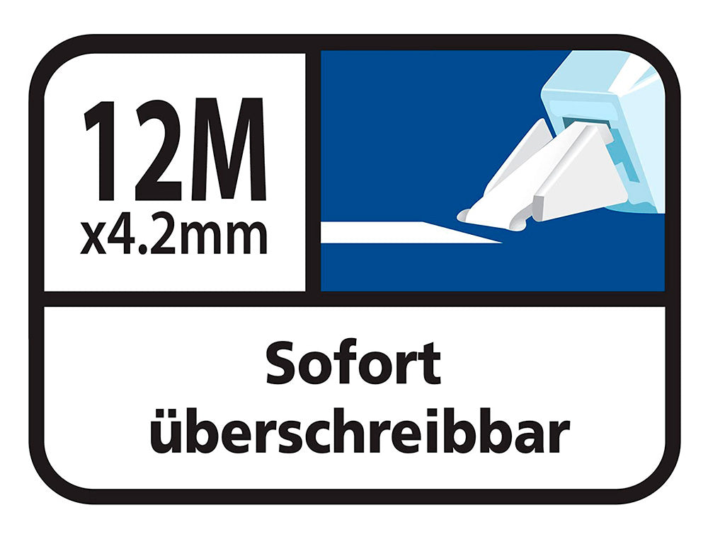 Corrector tipp-ex easy lateral 4,2 mm x 12 mt