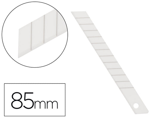 Repuesto cuter q-connect metalico estrecho para modelo kf14388 cuchilla ceramica 9 mm blister 6 unidades