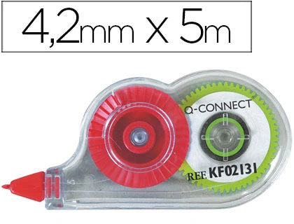 Corrector q-connect cinta mini blanco 4,2 mm x 5 mt en blister