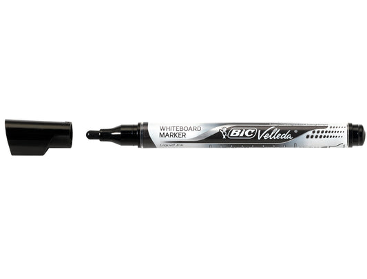 Rotulador bic velleda liquid pocket punta redonda 2,2 mm negro