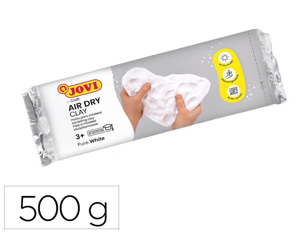Pasta para modelar jovi 500 gr color blanco