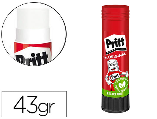 Pegamento pritt en barra 43 gr unidad
