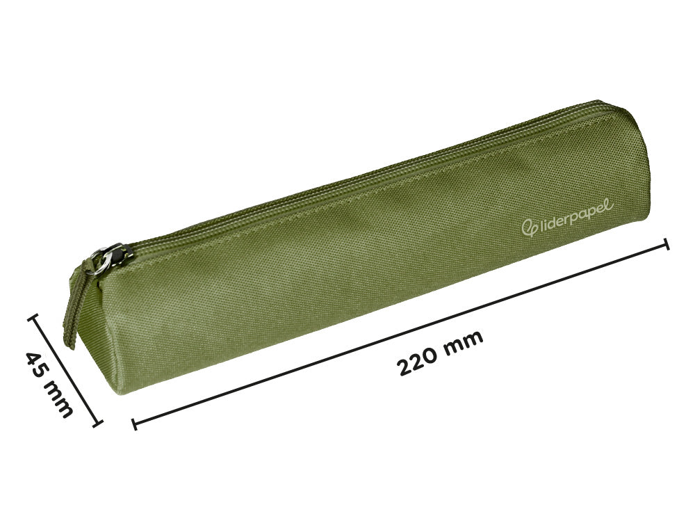 Estuche portatodo liderpapel slim cilindrico 220x45mm