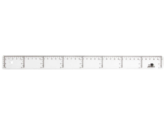 Regla liderpapel plastico cristal 40 cm
