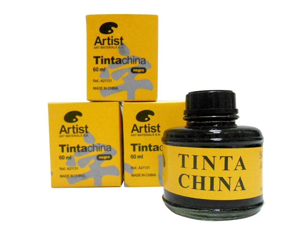 Tinta china artist negra bote 60 ml