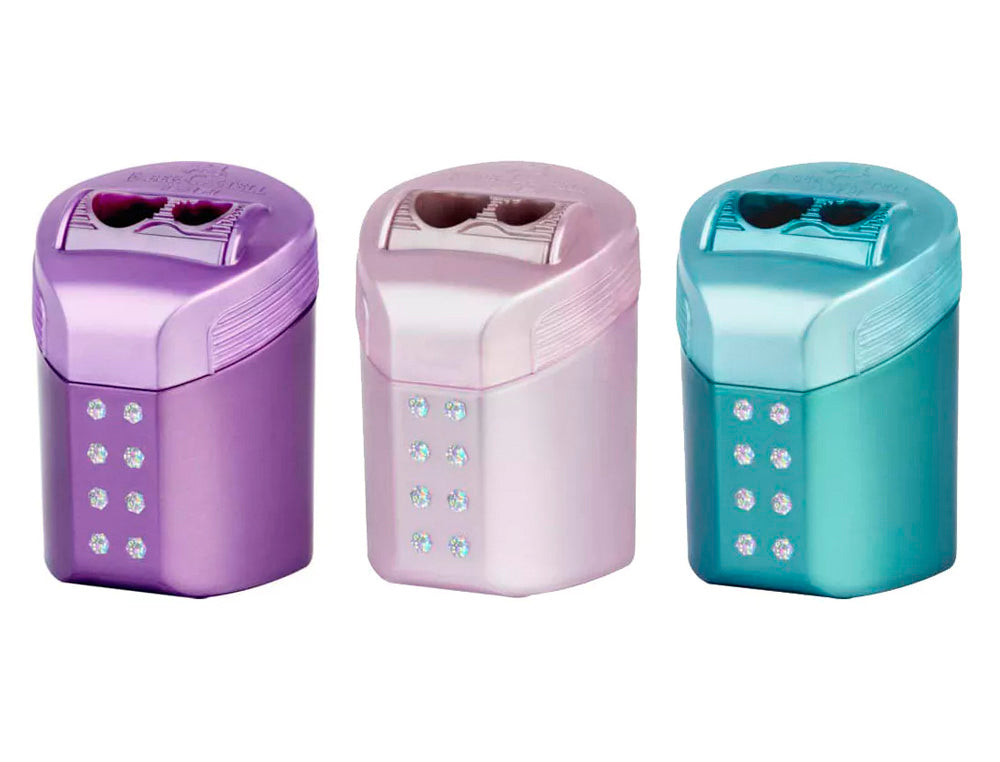 Sacapuntas faber castell doble roll on sparkle