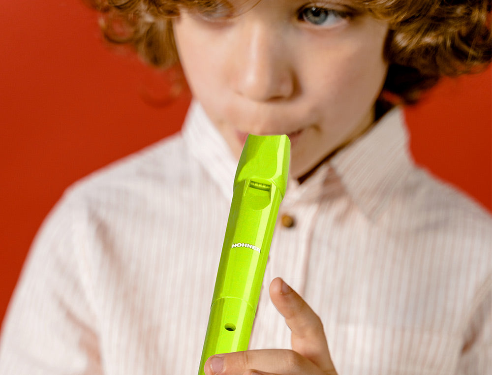 Flauta hohner 9508 funda verde y transparente