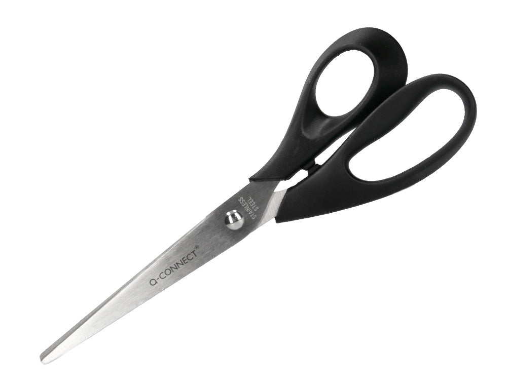 Tijera oficina q-connect inoxidable 8" 20 cm en blister