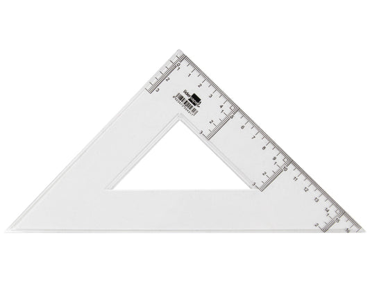Cartabon liderpapel 25 cm plastico cristal
