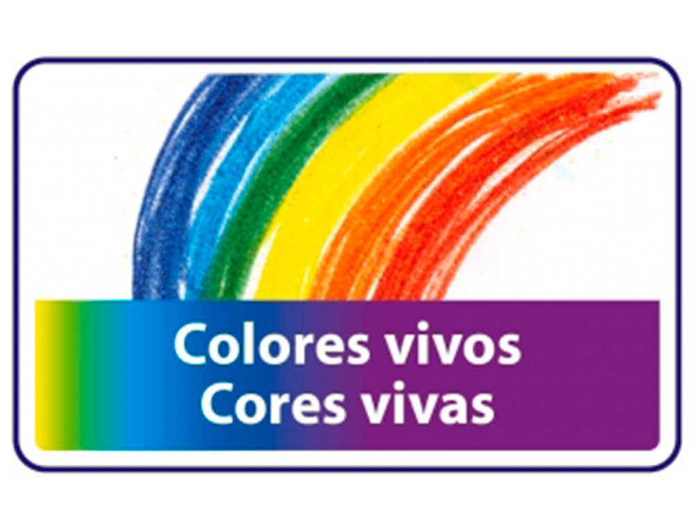 Lapices cera plastidecor caja de 36 colores surtidos