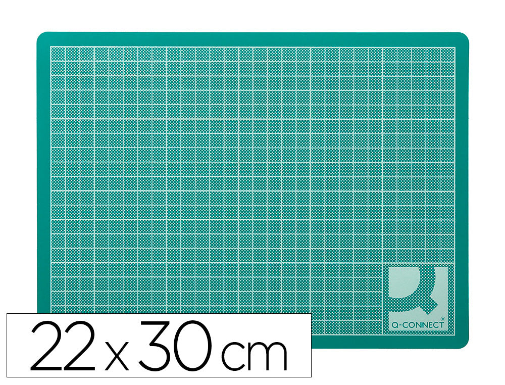 Plancha para corte q-connect din a4 3 mm grosor color verde