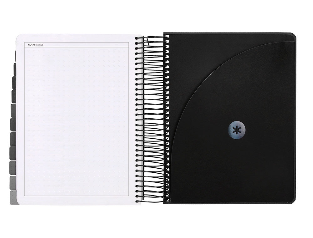 Agenda escolar antartik 25-26 espiral neon dia pagina a5 bilingüe papel fsc 80 gr
