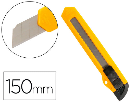 Cuter q-connect plastico ancho cuchilla 18 mm xd-11 blister 1 unidad