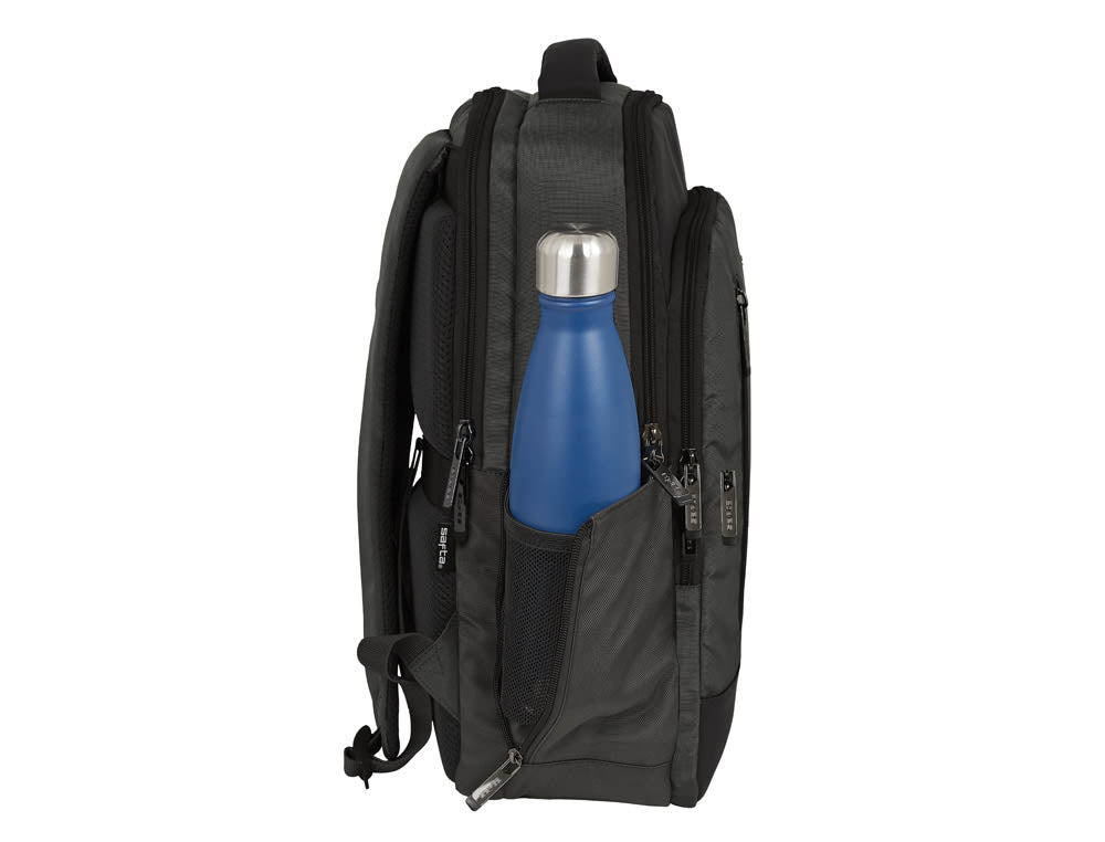 Cartera escolar safta business (black-blue-grey) mochila ordenador 15,6" 290x150x440 mm