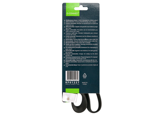 Tijera oficina q-connect inoxidable 8" 20 cm en blister