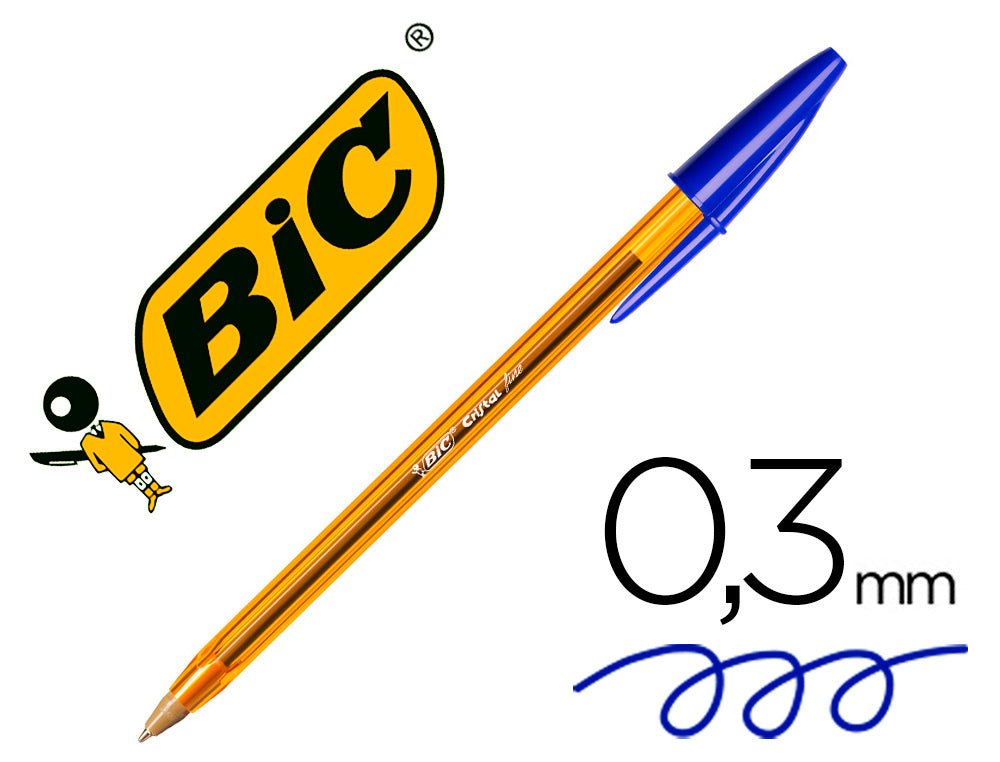 Boligrafo bic cristal punta fina