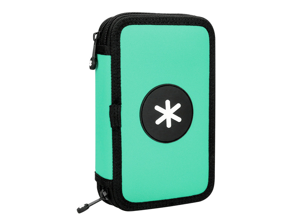 Plumier escolar antartik doble cremallera 28 piezas