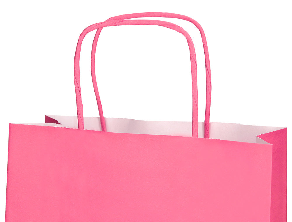 Bolsa papel q-connect celulosa xs con asa retorcida 180x240x80 mm