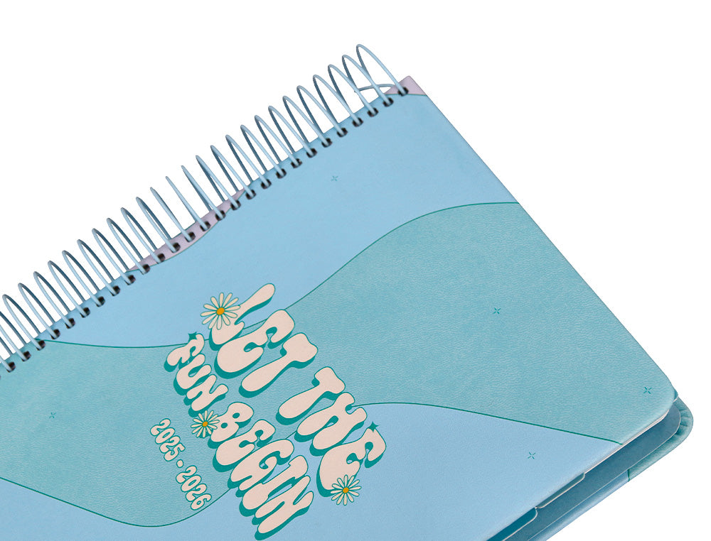 Agenda escolar liderpapel 25-26 espiral zante dia pagina a5 bilingüe papel fsc 80 gr