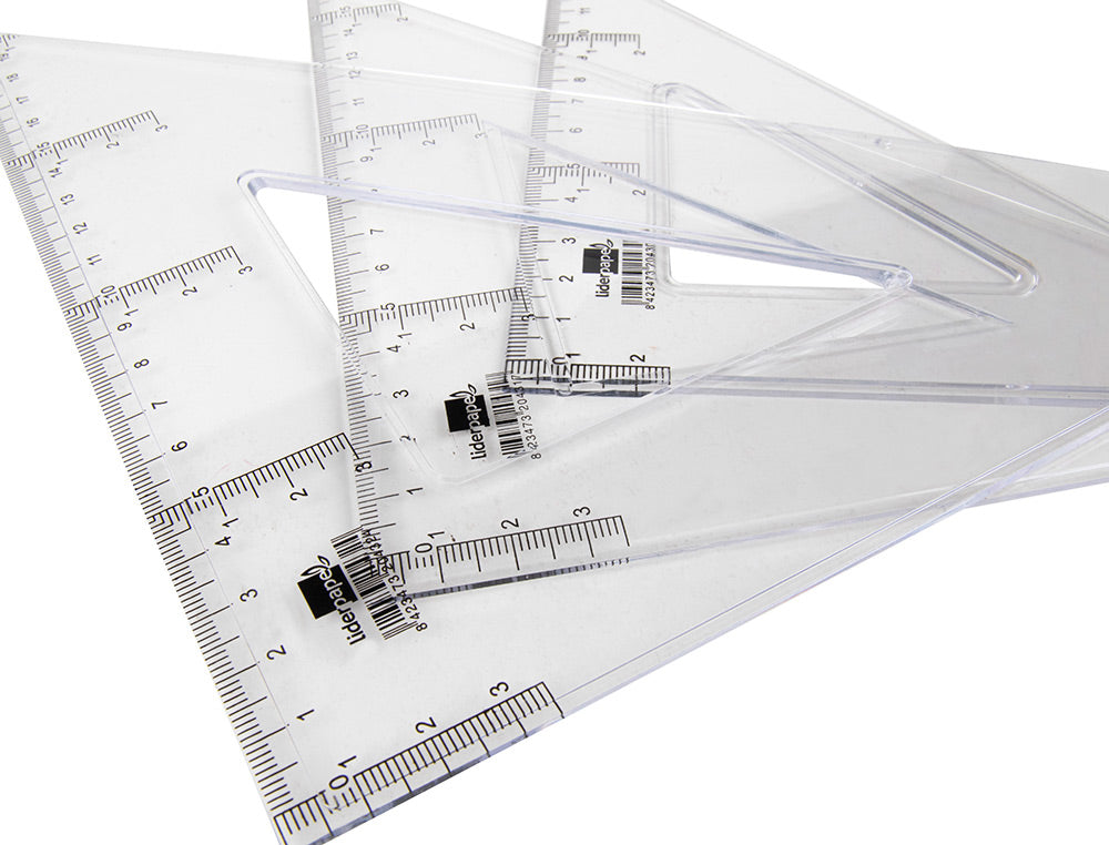 Cartabon liderpapel 25 cm plastico cristal