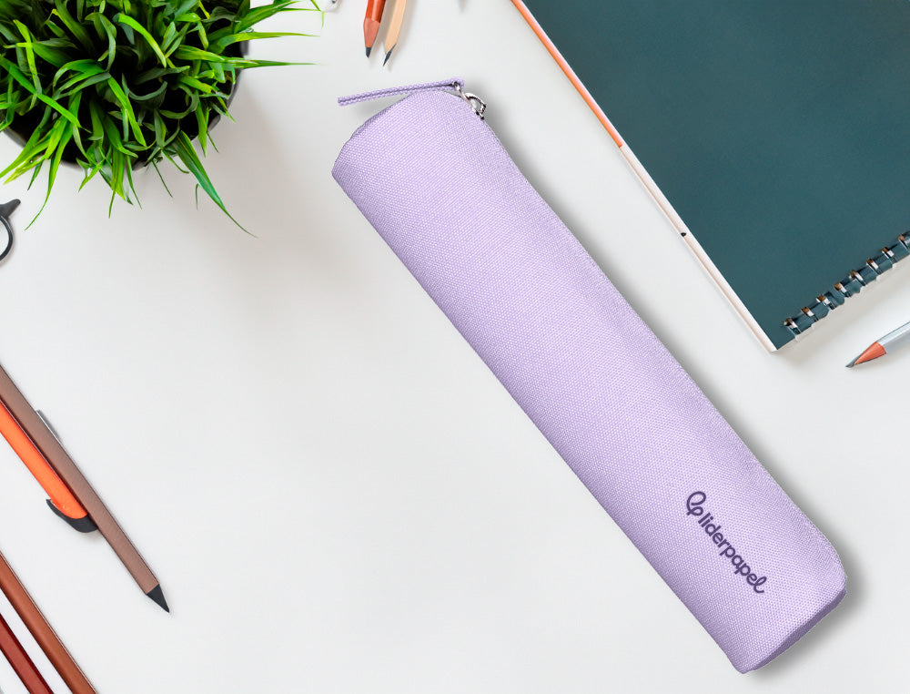 Estuche portatodo liderpapel slim cilindrico 220x45mm