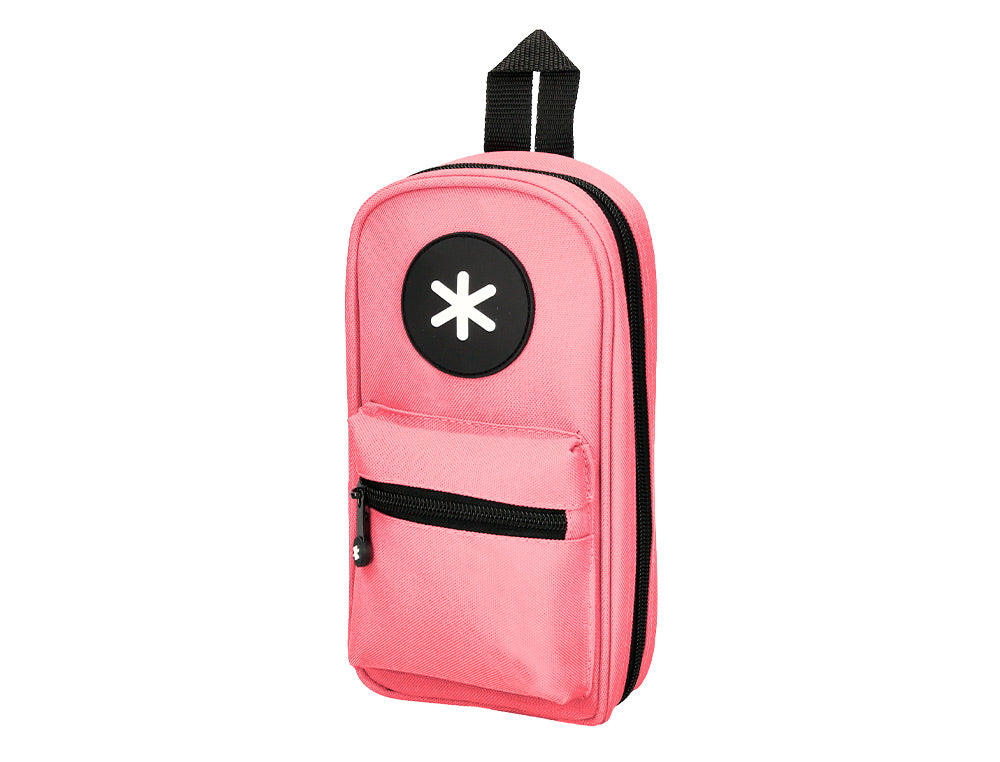 Estuche portatodo antartik forma de mochila con bolsillo y 4 departamentos 230x50x120 mm
