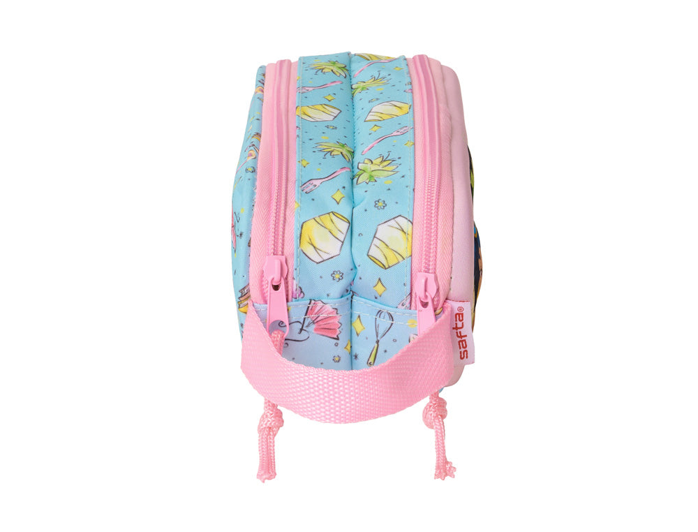 Bolso escolar portatodo safta doble 3d mochilas 3d princesas disney 80x210x60 mm