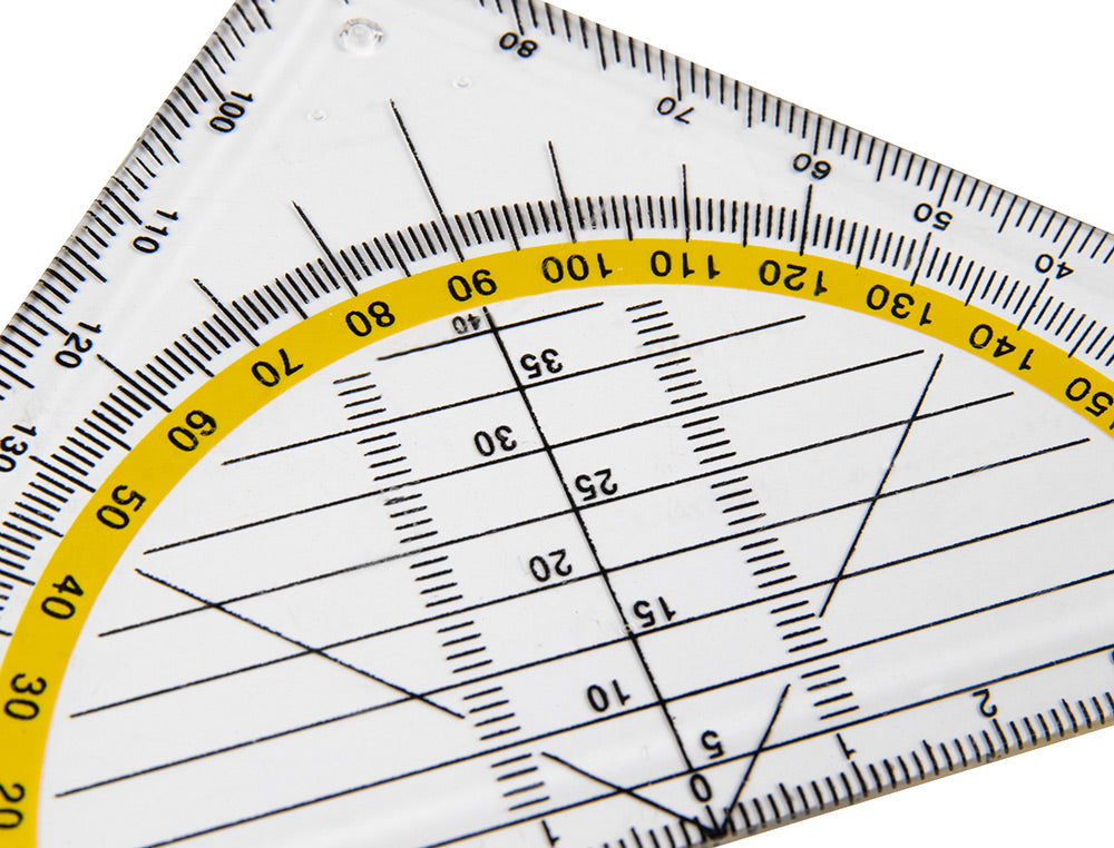 Escuadra liderpapel geometria 16 cm plastico cristal