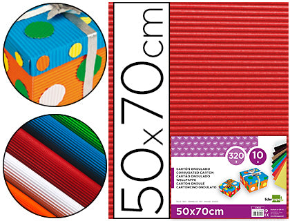 Carton ondulado liderpapel 50 x 70cm 320g/m2