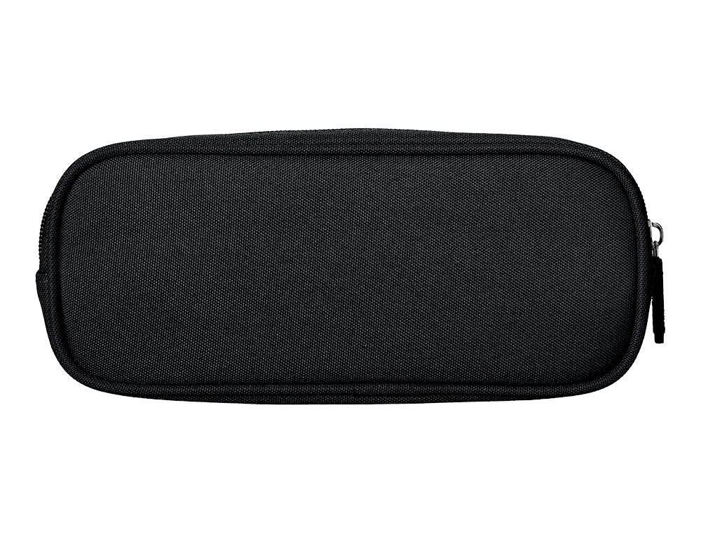 Estuche portatodo liderpapel classic ovalado 2 cremalleras con bolsillo delantero 210x90mm